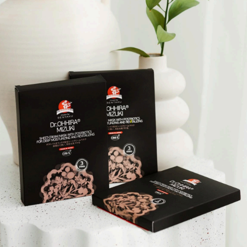 Dr.Ohhira® Mizuki Sheet-Cream Face Mask con Postbiotici 3Pz - immagine 3